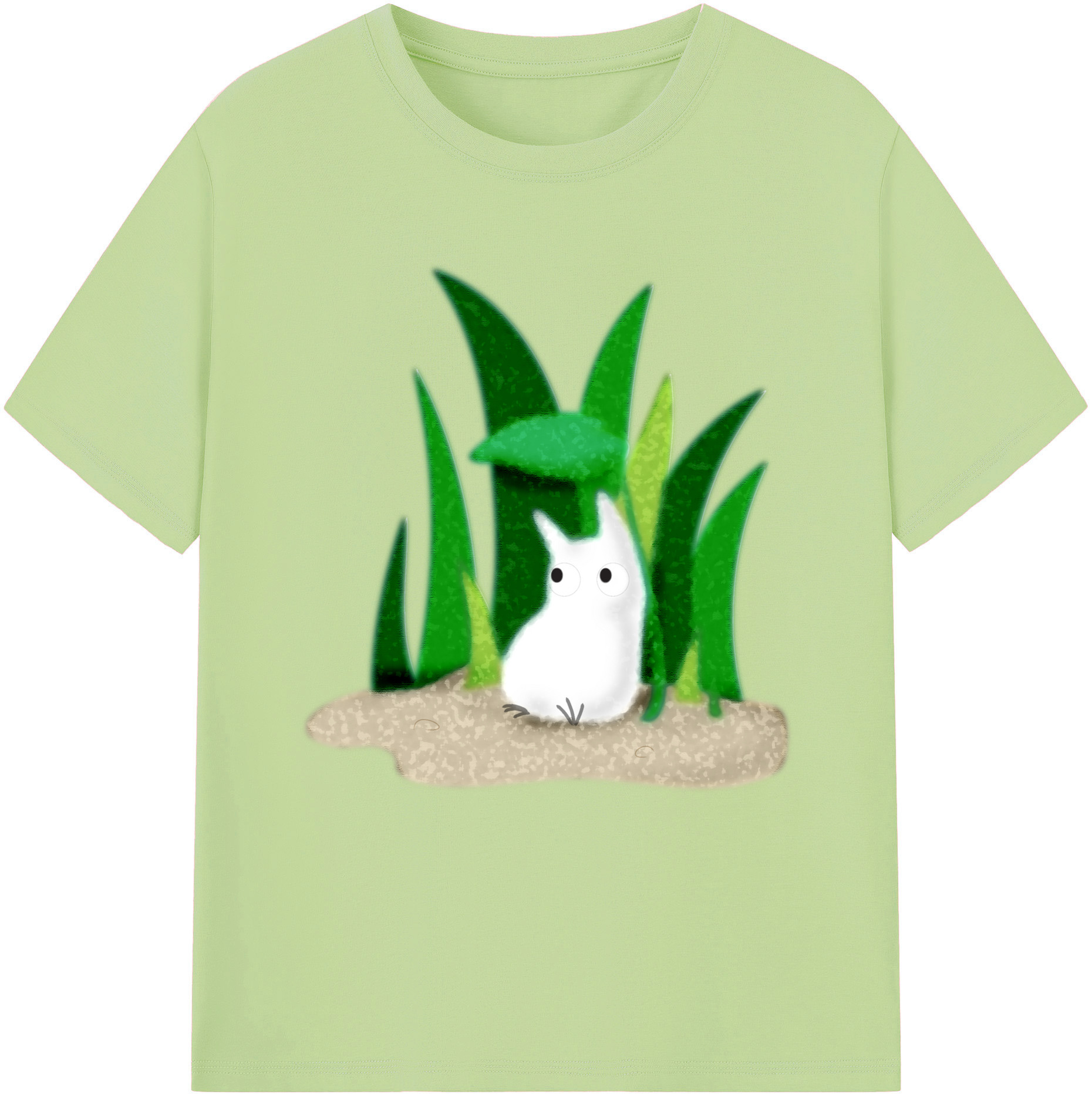 （画像用） となりのトトロ 草壁メイ 草壁サツキ My Neighbor Totoro Satsuki Kusakabe Mei Kusakabe 綿100％半袖Tシャツ（フロントプリント）